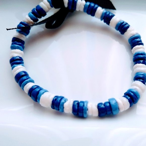 J CREW Seaside bracelet Set in Bright Ocean Blue - Picture 7 of 11